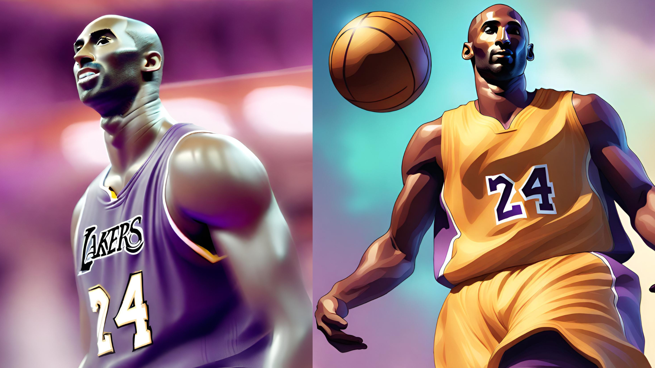 10 Ai Generated Images of Kobe Bryant 